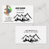 Lumberjack Tree-Visitekaartje Visitekaartje (Voorkant / Achterkant)