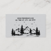 Lumberjack Tree-Visitekaartje Visitekaartje (Achterkant)