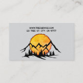 Lumberjack Tree-Visitekaartje Visitekaartje (Achterkant)