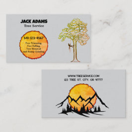 Lumberjack Tree-Visitekaartje Visitekaartje