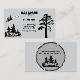 Lumberjack Tree-Visitekaartje Visitekaartje