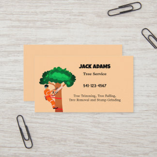 Lumberjack Tree-Visitekaartje Visitekaartje