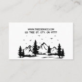 Lumberjack Tree-Visitekaartje Visitekaartje (Achterkant)