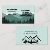 Lumberjack Tree-Visitekaartje Visitekaartje (Voorkant / Achterkant)