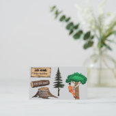 Lumberjack Tree-Visitekaartje Visitekaartje (Staand voorkant)