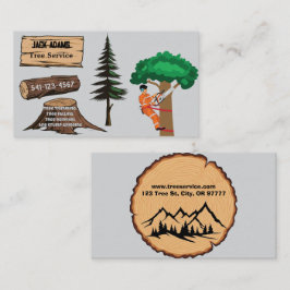 Lumberjack Tree-Visitekaartje Visitekaartje