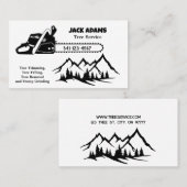 Lumberjack Tree-Visitekaartje Visitekaartje (Voorkant / Achterkant)