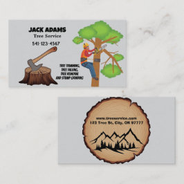 Lumberjack Tree-Visitekaartje Visitekaartje