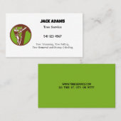 Lumberjack Tree-Visitekaartje Visitekaartje (Voorkant / Achterkant)