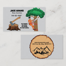 Lumberjack Tree-Visitekaartje Visitekaartje