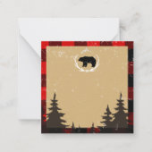 Lumberjack Verjaardag Dank u Notitiekaartje (Voorkant)