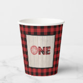 Lumberjack Verjaardag Papieren Cup - ONE Bekers (Voorkant)