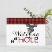 Lumberjack Verjaardag - Watering Hole Kaart (Staand voorkant)