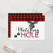 Lumberjack Verjaardag - Watering Hole Kaart (Voorkant / Achterkant in situ)