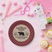 Lumberjack verjaardagsfeest Bord (Feest)