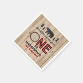 Lumberjack Verjaardagsfeest Napkin Lumberjack Part Servetten (Hoek)