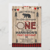 Lumberjack verjaardagsuitnodiging Lumberjack Party Kaart (Voorkant)