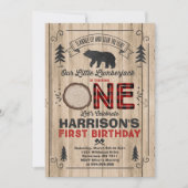 Lumberjack verjaardagsuitnodiging Lumberjack Party Kaart (Voorkant)