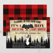 Lumberjack voor leuke Buffalo check Kaart (Voorkant / Achterkant)