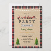 Lumberjack vrijgezellenfeest uitnodiging (Voorkant)