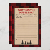 Lumberjack Wat zit er in de luier tas douche spel Programmakaart (Voorkant / Achterkant)
