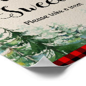 Lumberjack Waterverf Love is Sweet Sign Poster (Hoek)