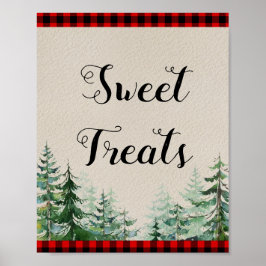 Lumberjack waterverf Sweet Trets-teken Poster