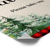 Lumberjack Waterverf voor voordeur Poster (Hoek)