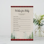 Lumberjack Waterverf wenst Baby (Staand voorkant)