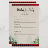 Lumberjack Waterverf wenst Baby (Voorkant / Achterkant)