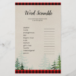 Lumberjack Waterverf Word Scramble Game