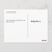 Lumberjack Wild One Boys 1e verjaardag Briefkaart (Achterkant)