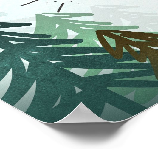 Lumberjack Wild One Forest Trees Chili Bar Sign Poster (Hoek)