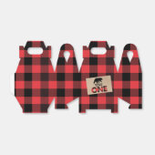 Lumberjack Wilderness Boys Eerste Verjaardag Bedankdoosjes (Uitgevouwen)