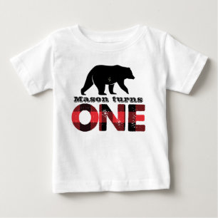 Lumberjack Wilderness Boys First Birthday Shirt