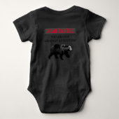 Lumberjack Woodland Beer Eerste Verjaardag Shirten Romper (Achterkant)