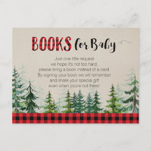 Lumberjack Woodland Forest Books for Baby Briefkaart