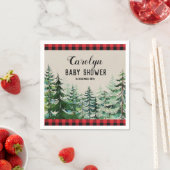 Lumberjack Woodland Forest Cocktail Papieren serve Servet (Insitu)