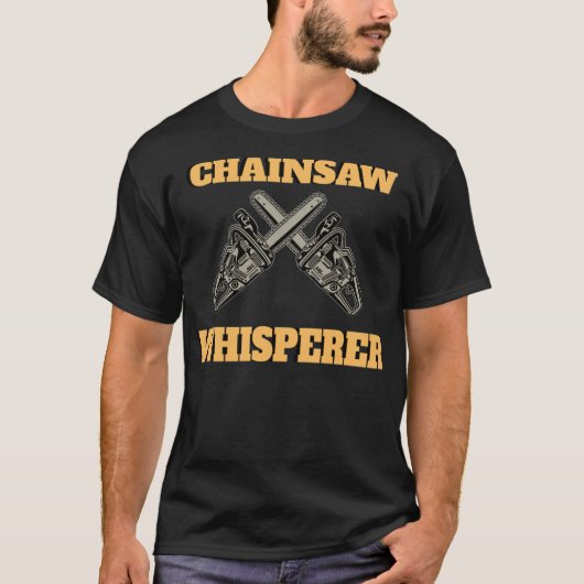 LUMBERJACK WOODWORKER Chainzaag voedselgeboorte T-shirt (Voorkant)