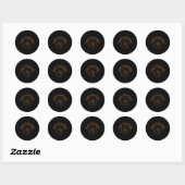 Lumberjack Woodworker Ronde Sticker (Vel)