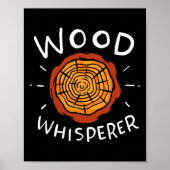 Lumberjack Woodworker Wood Whisperer Poster (Voorkant)