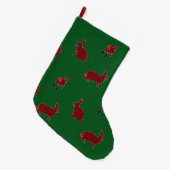 Lumberjackkonijnen Grote Kerstsok (Voorkant (Hangend))