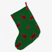 Lumberjackkonijnen Grote Kerstsok (Achterkant (Hangend))
