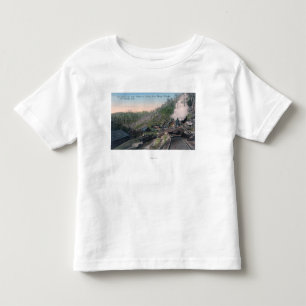 Lumberjacks die Logboeken over Golf bevatten met k Kinder Shirts