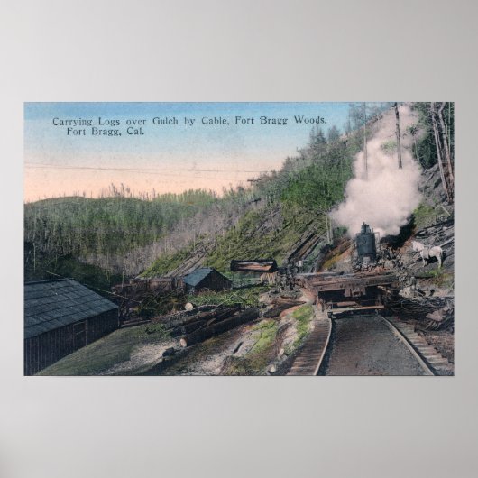 Lumberjacks die Logboeken over Golf bevatten met k Poster (Voorkant)