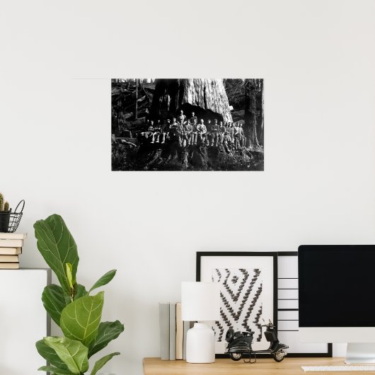 LUMBERJACKS in ONDERNEMING — 1884 Poster (Thuiskantoor)