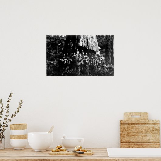 LUMBERJACKS in ONDERNEMING — 1884 Poster (Keuken)