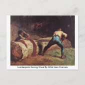 Lumberjacks met hout van Millet Jean-Francois Briefkaart (Voorkant)