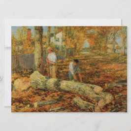 Lumberjacks snijhout (van Childe Hassam)