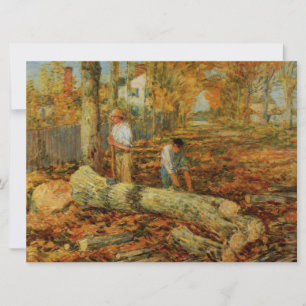 Lumberjacks snijhout (van Childe Hassam)